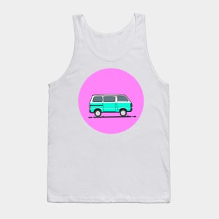 Green Travel Van Car Tank Top